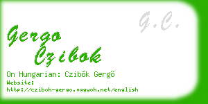 gergo czibok business card